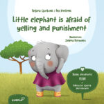Little elephant is afraid of yelling and punishment